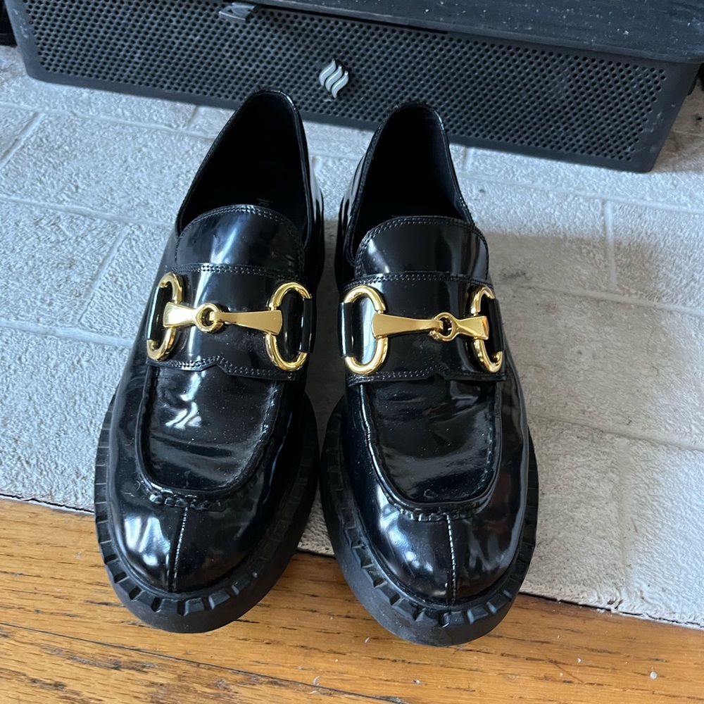 Jeffery Campbell Chunky Patent Leather Loafers